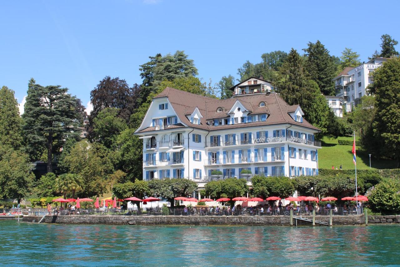 Hotel Central Am See Weggis Bagian luar foto