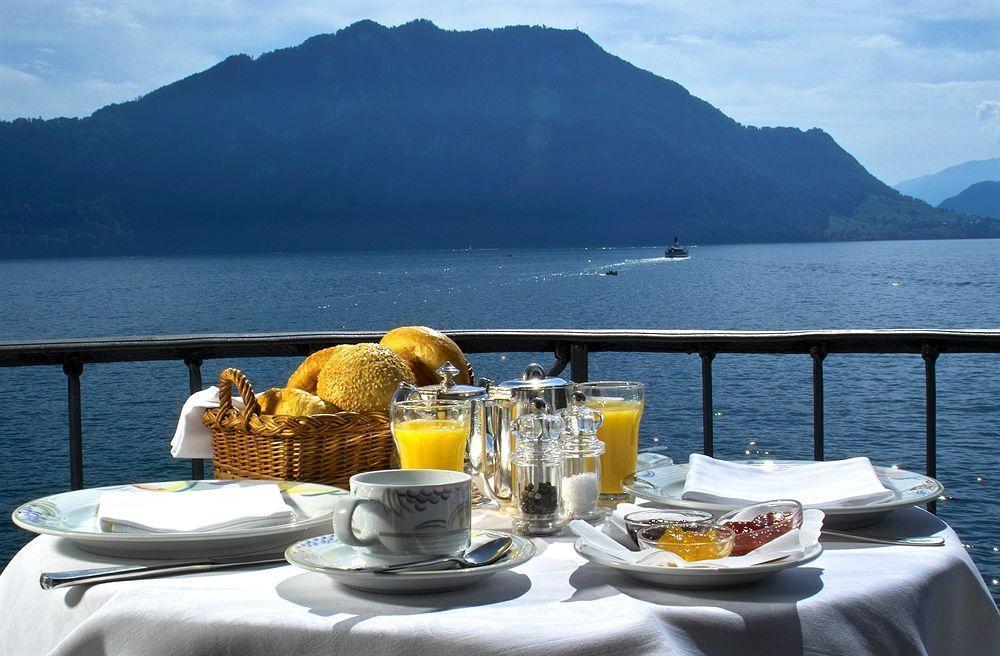 Hotel Central Am See Weggis Bagian luar foto